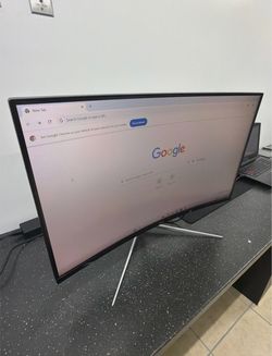 2 AOC Curved Monitors