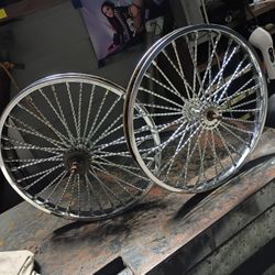 17inch twisted spoke Low Rider Bike Rims