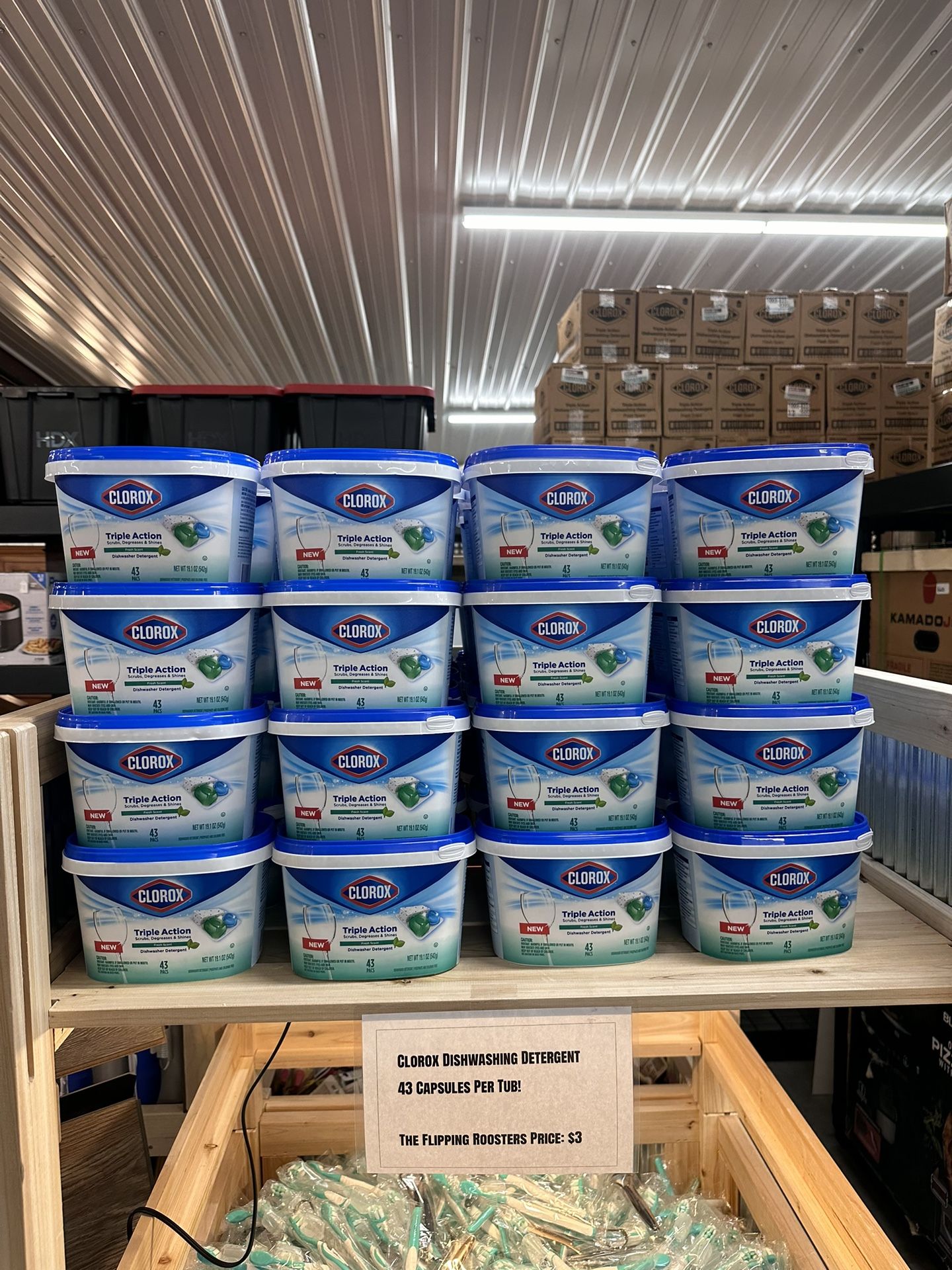 Clorox Dishwashing Detergent Sale! $3 Per Tub! Will Sell Out!
