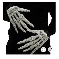 New Skeleton Bone Hand Gloves