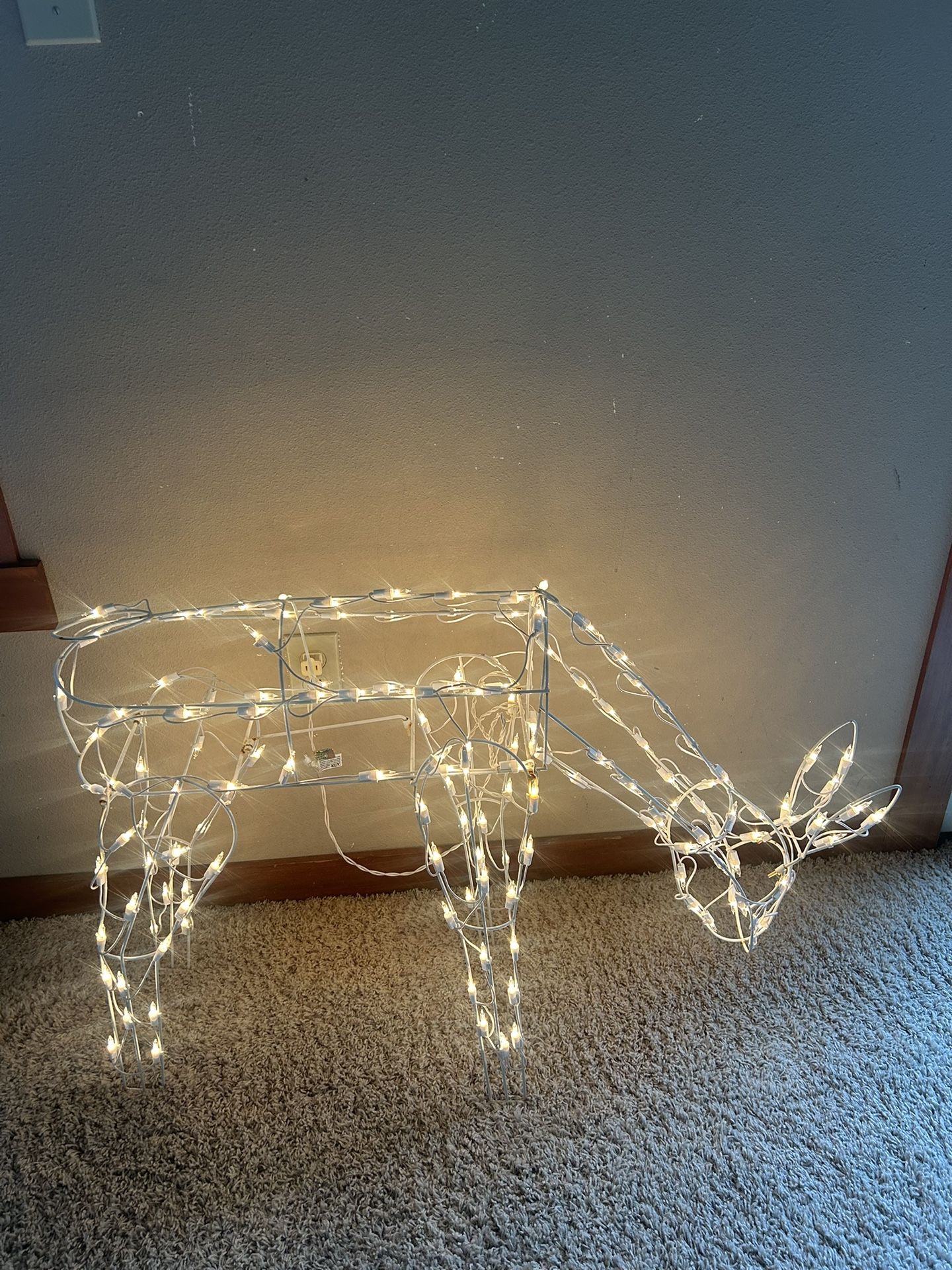 Lighted 42” Feeding Deer - Indoor/Outdoo