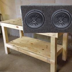 2-12" DS18 1000 Watts And Orion 1500 Watt Amp and Blaupunkt Radio 