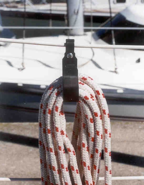 Line and Cord Holder for Life Lines, Railings, Cords, and Stanchions - NEW