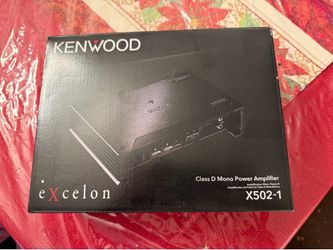 Kenwood Excelon X502-1 X Series mono subwoofer amplifier — 500 watts RMS at 2 ohms