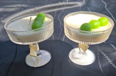 Set of 2 new Dirty Martini cocktail candle