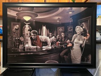 Java Dreams - Authentic Painting (James Dean, Marilyn Monroe, Elvis Presley)