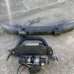 Jeep Winch, Headlights And Front Bumper