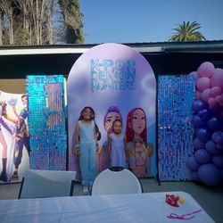 K-pop Demon Hunter Backdrop