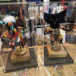 Kachina Dolls-Golf Trophies In Cases