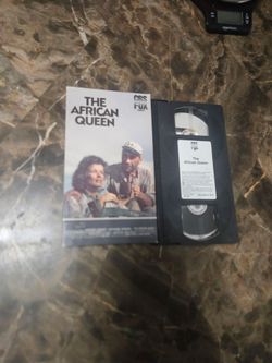 The African Queen VHS VCR Video Tape Used Katherine Hepburn