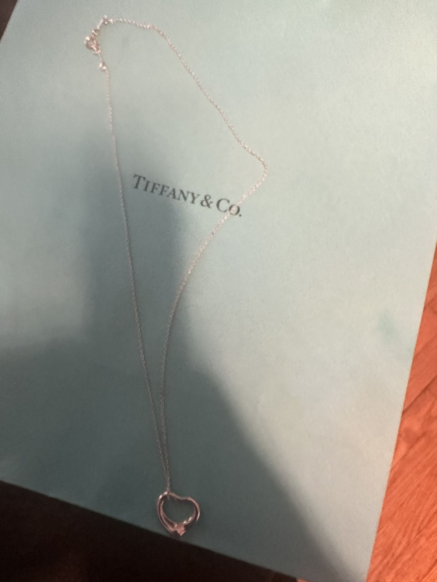 Tiffany Open Heart Pendant Necklace