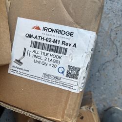 Iron ridge All Tile Hook Universal Solar Footing For Tile Roofs 