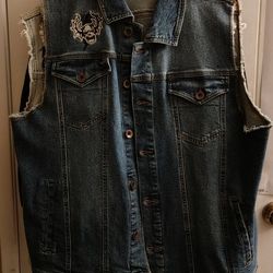 Hot Topic Denim Vest
