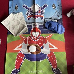 Baseball Pin The Ball Party Game