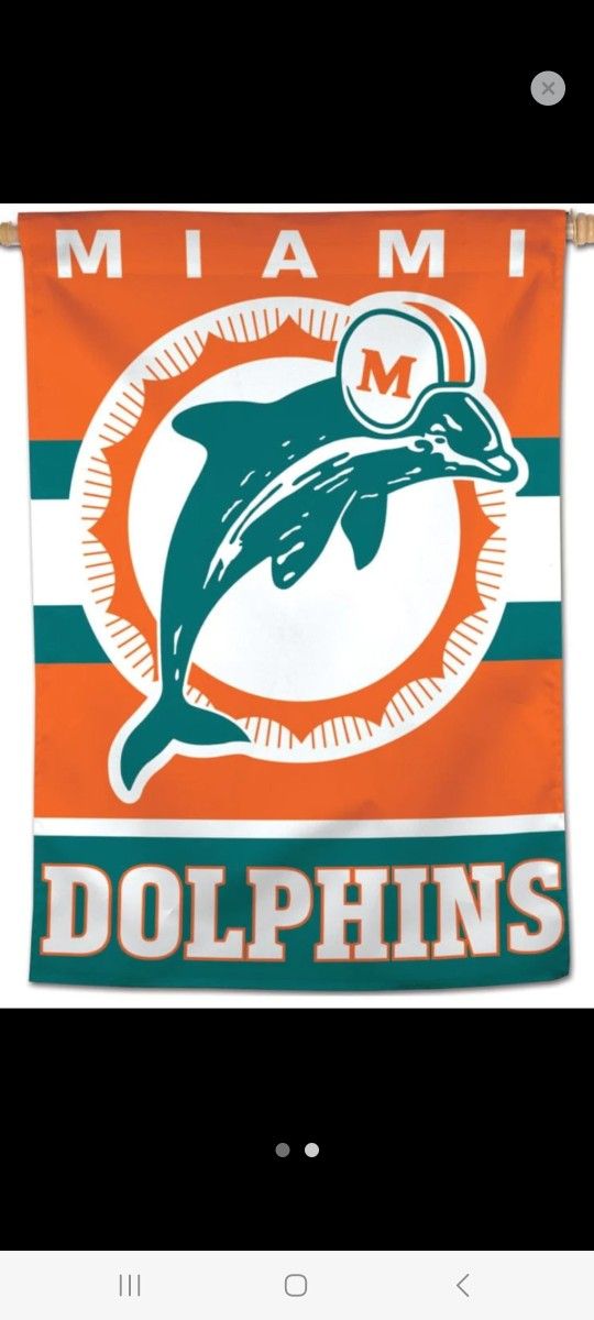 Dolphins 28 By 40 Vertical Flag