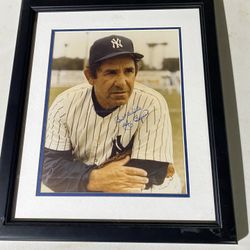 Yogi Berra autographed picture