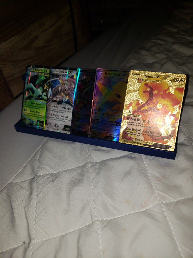 Rare Rainbow And Gold Reflctive Pokemon Cards