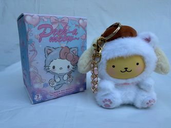 MINISO Peek-a meow~  Pompompurin Character Plush Keychains
