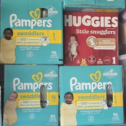 Diapers Size 1 And Newborn 