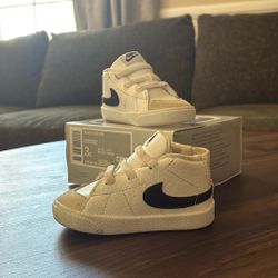 Nike Blazer Mid (CB) White/Black-White Size 3C