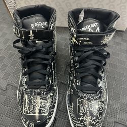 New In Box Reebok Ex-o-fit Plus Hi Basquiat Tuxedo 10.5
