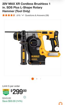 ATOMIC 20V MAX Cordless Brushless Ultra-Compact 5/8 in. SDS Plus Hammer Drill (Tool Only)  NEW IN BOX
