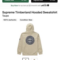 Supreme Timbaland Hooded Sweatshirt Size XXL