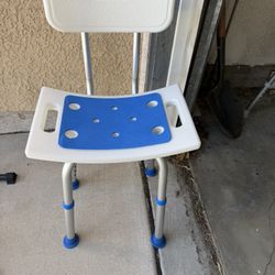 Homland Shower Chair With Removable Back Heavy Duty Bath Chair Up To 400 Lbs For Seniors & Disabled