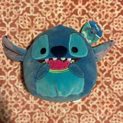 Stitch Eating Watermelon Squishmallow 