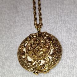 Vintage 28" Fairy Girl Perfume Locket 