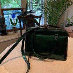 Vintage Dark Emerald Green Purse 
