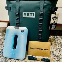 YETI Hopper M20 Backpack Cooler & Large Thin Ice Pack