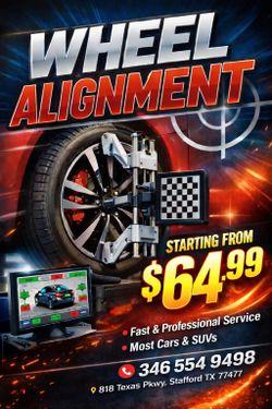 Wheel Alignment Special – Drive Straight Wheel Alignment – Same Day Service! Same Day Wheel Alignment Service .