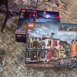 Legos Harry Potter Diagon Alley And Hogwarts Castle Both NEW In Box! 