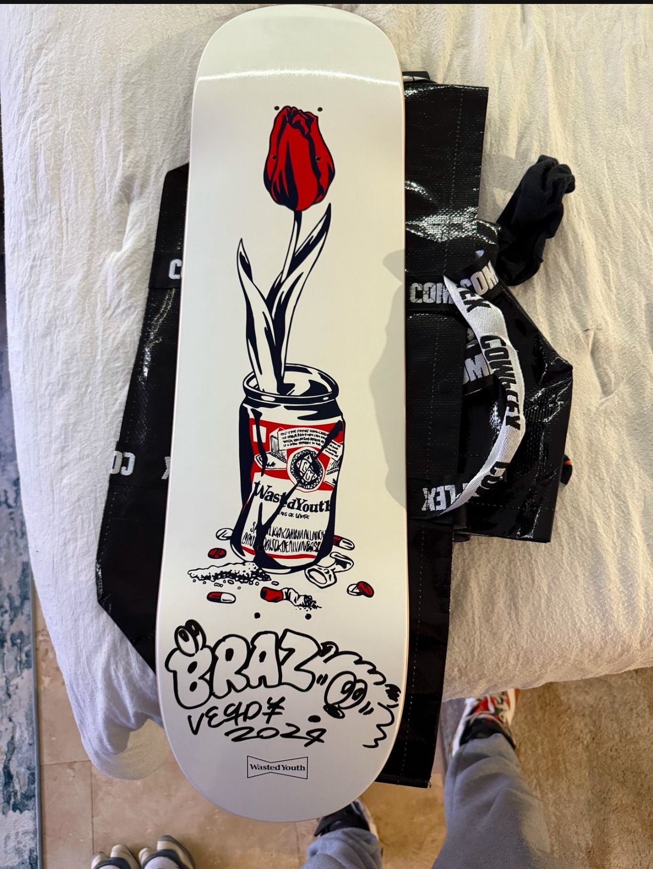 Wasted Youth Verdy Skate Deck * Signed by Artist Verdy *