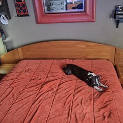 Vintage LOFGRENS Solid Wood Bed Frame