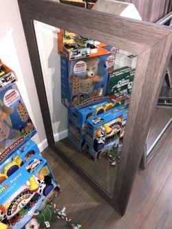 Beautiful Grey White Washed Mirror