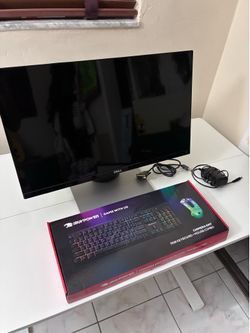 Dell 23” 1080p Monitor + RGB Keyboard & Mouse