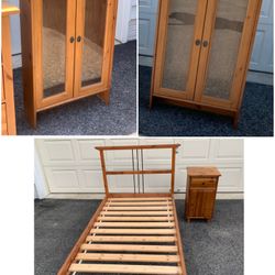 Wooden Bed Set