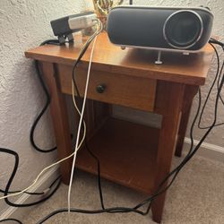 Mission style nightstand with drawer