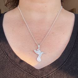 Plata 925 Cadenita Con Colibrí. Nueva.