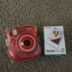 fuji instax mini camera with film
