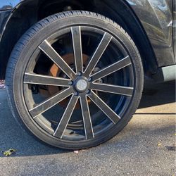 22 inch rims brand new tires