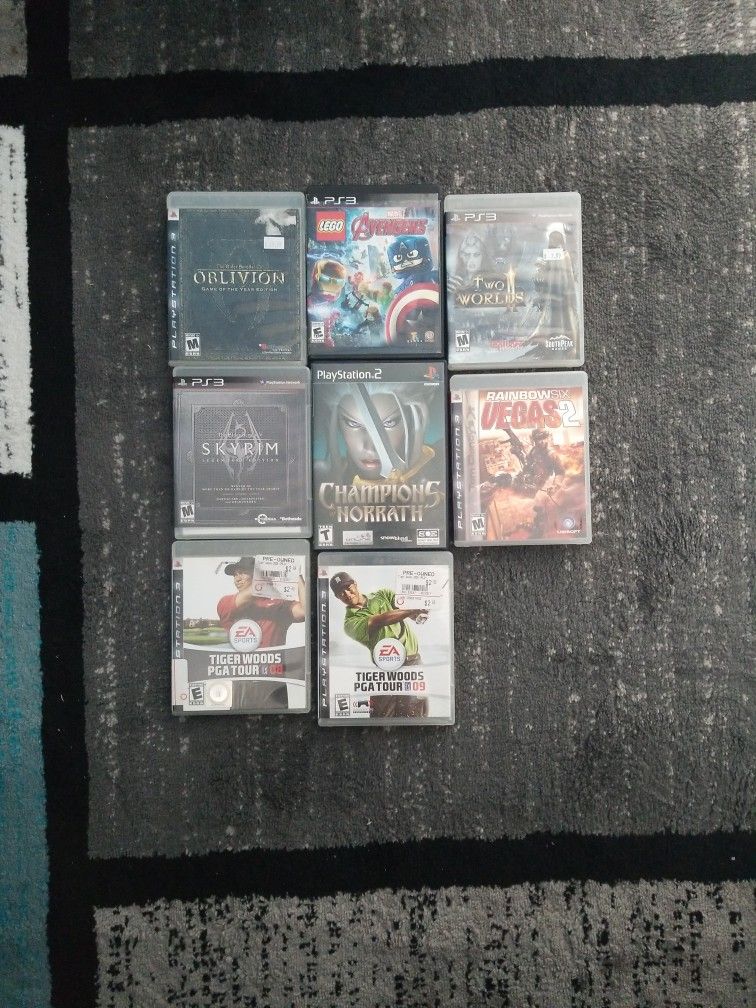 Ps3 Games And 1 Ps2 Rare Game