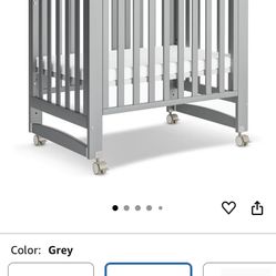 EvoNest Baby Crib, 6 in 1 Convertible Mini Crib