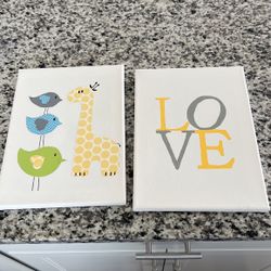 Canvas Decoration for Baby Room