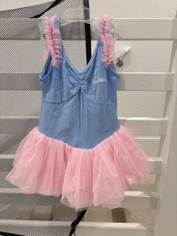 Little Girl's Sz 3T Blue & Pink Ballet Tutu Skirt Dance Toddler Girl Class Dress  Dress limited time  Comes from pet free smoke free home  Washed with