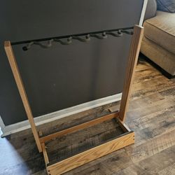 STRING SWING GUITAR STAND FOR A COUPLE GUITARS ( OAK WOOD MATERIALS 