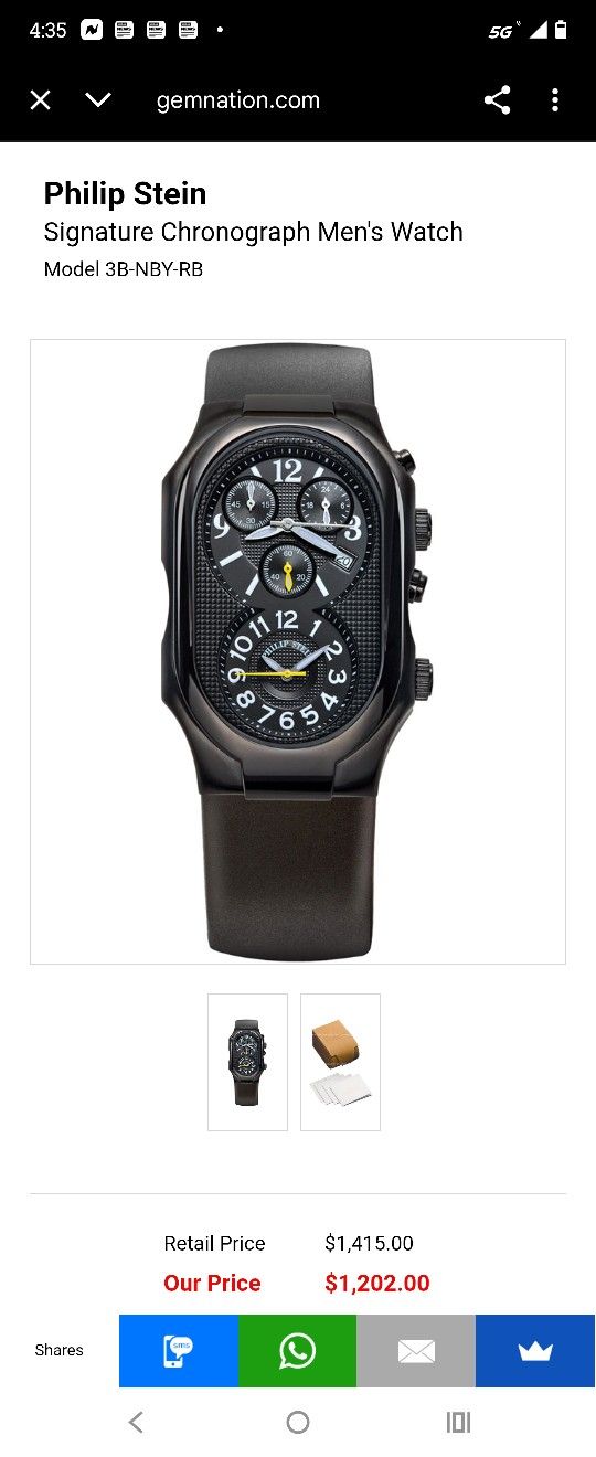 Man Adult Watch Phillip Stein