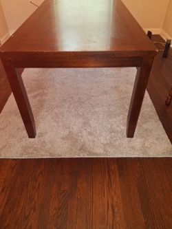 Dining room table and chairs GOOD wood
